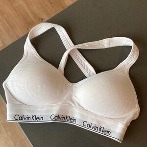 Calvin Klein Modern Cotton Padded Bralette size S white